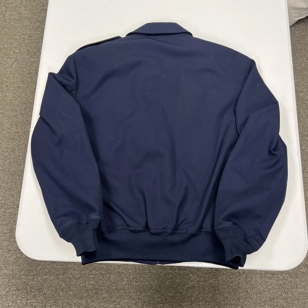 Target Sportswear Military Jacket Mens 42S Navy Blue Lightweight Removable Liner